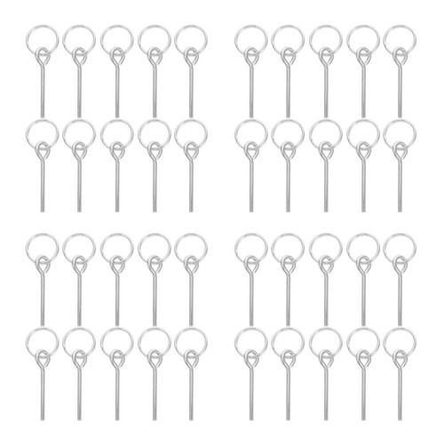 4pcs silver tent pole repair - silver,